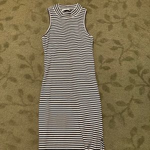 Acemi Sexy Stripped Knee Length Dress